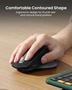 ProtoArc Ergonomic Wireless Keyboard Mouse, EKM01 Plus Full Size Ergo Bluetooth Keyboard Mouse Combo, Split Design, Wrist Rest, Multi-Device, Rechargeable, for Windows/Mac OS - Green