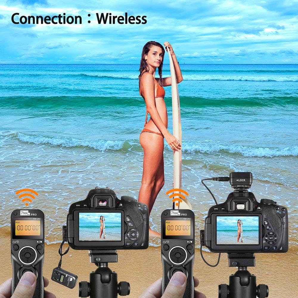 Remote Shutter Release Compatible for Panasonic, PIXEL TW-283 L1 Wireless Remote Control Wired Shutter Release Cable Compatible for Panasonic Cameras