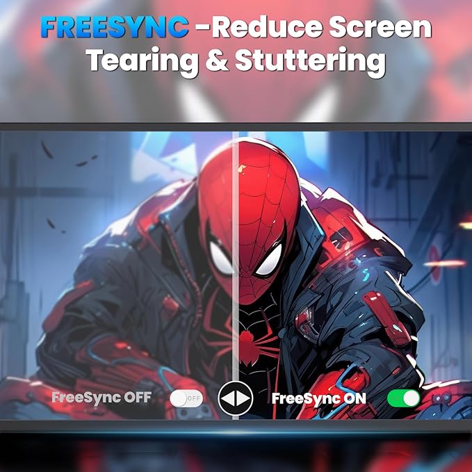 23.8” 4K Portable Monitor, UHD (3840*2160) 120% SRGB IPS FreeSync Gaming Moniter USB-C HDMI Large Work Home Office Second Monitor VESA Mountable, Adjustable Tilt & Height for Laptop, MacBook, PS4,Xbox