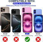 Screen Protector for iPhone 16 Plus&15 Plus[6.7 Inch],3RD Colorless Anti-Blue Light Tempered Glass Films,HD Clear, 9H Hardness, No Bubbles, Case Friendly 2 Pack