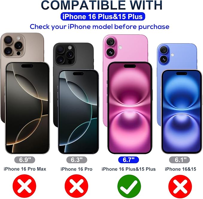 Screen Protector for iPhone 16 Plus&15 Plus[6.7 Inch],3RD Colorless Anti-Blue Light Tempered Glass Films,HD Clear, 9H Hardness, No Bubbles, Case Friendly 2 Pack