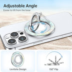 Syncwire Magnetic Phone Grip for MagSafe, Colorful Shell Magnetic Phone Ring Holder, 360° Rotation Floating Effect Cell Phone Ring Stand MagSafe Ring for iPhone 16 Pro Max 15 14 13 &All- Pearly Luster