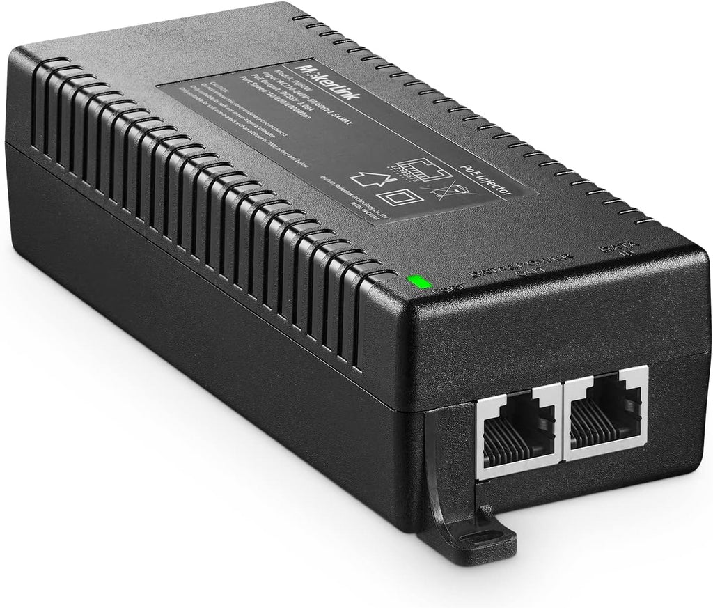 MokerLink Gigabit PoE Injector, 802.3af/at/bt 60W, 10/100/1000Mbps Ethernet, Plug & Play, Distance Up to 100 Meters (328 ft.)