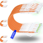 Rapink Patch Cables Cat6/ Cat6a 3ft (24 Pack) Slim, Cat6a Ethernet Patch Cable 10G Support, Snagless Cat 6 Patch Cable for Patch Panel to Switch, Flexiable Cat6 Ethernet Cable Orange