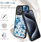 AIGOMARA Case for iPhone 15 Pro [Compatible with MagSafe] Blue Turtle Shell Ocean Collage Pattern Design for Women Girls Men Soft TPU Bumper Hack PC Back Shockproof Protective Slim Magnetic Cover