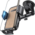 [2025 New] Dashboard Phone Holders for Your Car [Military Grade Stable] Phone Holders for Your Car, Non-Slip Silicone Carbon Fiber Car Phone Mount, Rotatable Suction Cup for All Phone, Gold