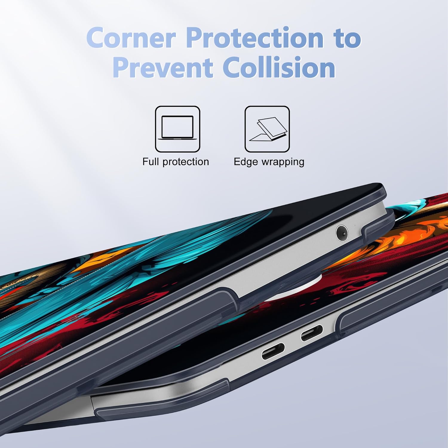 Case for MacBook Pro 13 inch with/Without Touch Bar (2016-2022, M2 A2338 M1 A2289 A2251 A2159 A1989 A1706 A1708), Hard Shell + Keyboard Cover + Dust Plug, Elephant Hoodie