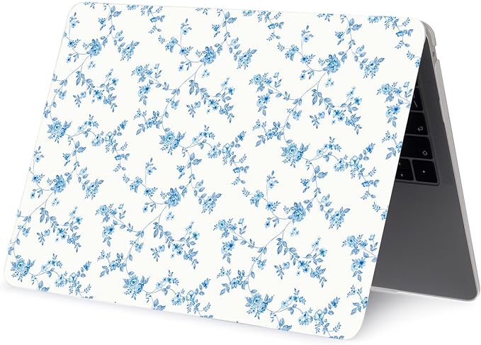 LanBaiLan Compatible for MacBook Pro 13‘’ with Touch Bar 2022 2021 2020 2019 2018 2017 2016 Release M1 M2 A2338 A2289 A2251 A2159 A1989 A1706 A1708 Protective Case & Keyboard Cover, Engraved Floral