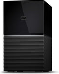 WD 16TB My Book Duo Desktop RAID External Hard Drive HDD, USB 3.1, With Password Protection and Auto Backup Software - WDBFBE0160JBK-NESN
