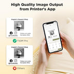 SUPVAN T50M Pro Bluetooth Label Maker Machine with Tape, Wide Waterproof Label, Versatile App with 40 Fonts and 650+ Icons, Inkless Labeler for Home, Kitchen, School, Office Organization, Black