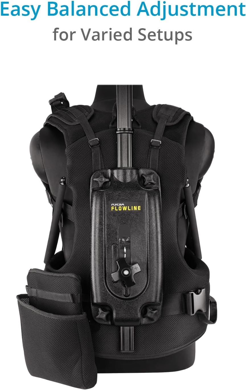 FLYCAM Starter Female Flowline-01 Body Support Rig for Camera & Gimbals (X-Large/XX-Large). 180° Top Bar Rotation & 3-7.5kg / 6-16lb Payload