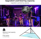 20FT/6M Tripod Stand - Heavy Duty Tripod Stand - Tall Tripods Air-Cushioned Telescoping Light Stand for Photography Overhead Shots, Sports(Aluminum Alloy)