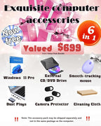 HP All-in-One Desktop - 27'' FHD Touchscreen Computer, Windows 11 Pro, Intel 12-core Ultra 7 155U(Beats i7-1355U), Wi-Fi 6, Bluetooth, Adjustable Height, Anti-Glare (32GB RAM | 1TB SSD)