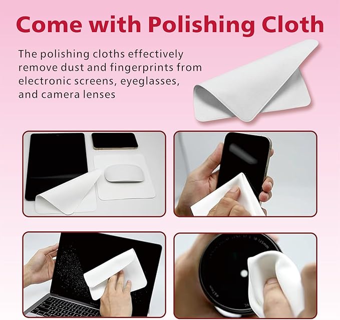 Stylus Pen for iPad,14Mins Fast Charge for Apple Pencil,Palm Rejection,Tilt Sensitivity, Pen for iPad11/10/9/8/7/6, Pro 12.9"/11"/13" M4, Mini 6/5, Air 5/4/3/11"-13" M2/M3 with Polishing Cloth