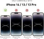 iPhone 14/13/13 Pro Screen Protector Tempered Glass and Installation Tool Compatible with Apple 2022 (2 Pack)