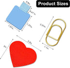 Pen Loop Holder for Notebook 16 Colors Self-Adhesive Stick On Pen Holder with Extra 2 Pens Clips 2 Leather Bookmarks As COMBO for Planner Journal Tablet Clipboards Calendars Bible Campus School Office