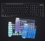 Keyboard Cover for Logitech MK370 MK295 MK270 K270 Wireless Keyboard, Logitech MK295 MK270 Keyboard Accesseries, MK370 Keyboard Skin Protector - Gradual Mint