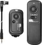 Pixel Camera Wireless Remote Shutter Release RW-DC0 for Nikon Z8 Z9 D3 D4 D5 D6 D800 D850 D800E D810A D810 D700 D500 D300 D300s D200 F100 F90 F90X F6 F5 N90s D1X D2H with Nikon MC-30A MC-36A