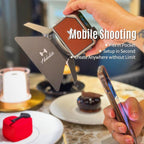 Harlowe Micro Portable Led Light for Camera 8W Bi-Color 2700K-6500K CRI/TLCI 96+ Small Camera Lighting Kit Mini Cube Fill Light for Photography and Video Recording Micro Standard Kit