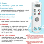 Remote Control for Fujifilm Camera,USB-C Rechargeable Wireless Shutter Release with OLED Screen for Fujifilm Fuji X100VI,X-T5,X-T4,X-T3,X-T50,X-T30II, X-T30,X-S20,X-S10,X-H2S,X-H2,X-E5 (White)