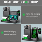 Office Supplies Desk Accessories,Pen Holder Remote Control Holder, Organizer with Phone Charger,Nightstand Desktop Organizer,Black Leather Desk Organizer With Charging Station (black)