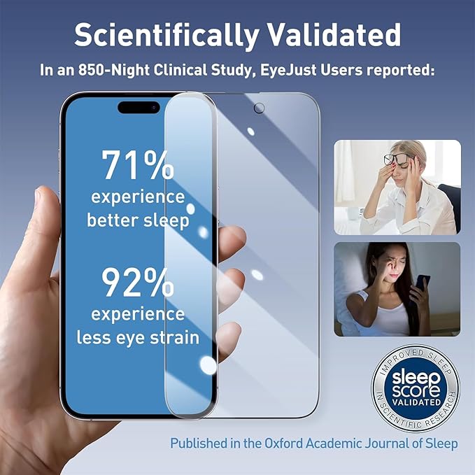 MOCOLL 2PCS for iPhone 14 Screen Protector 6.1 inch Anti Blue Light HD Clear Full Screen Film Eye Protection Easy to Install 9H Hardness Anti-scratch Bubble-free Tempered Glass