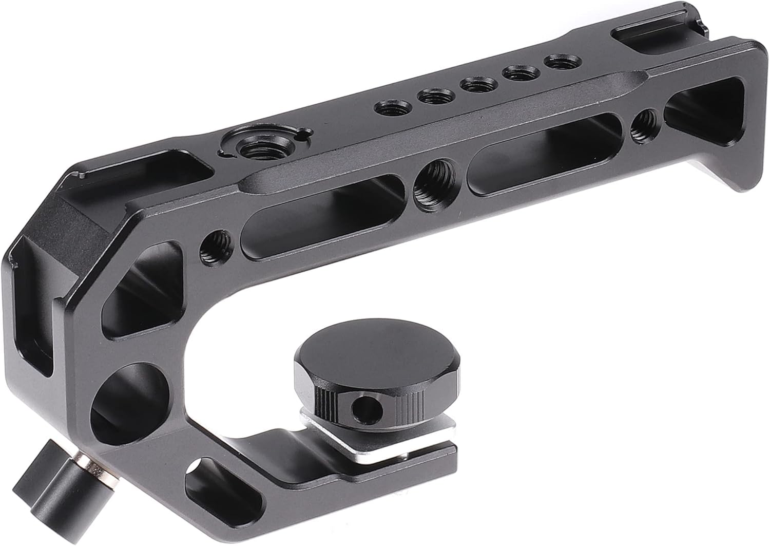 Z5 Z6 Z7 Cage, Hersmay Camera Cage with Top Handle for Nikon Z5/ Z6/ Z7/ Z6II/ Z7II Mirrorless Camera with Cold Shoe,ARRI Handle Locating Holes,Multiple 1/4" 3/8" Screw Holes