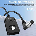 RC301-DC0/MC-30 30CM for Nikon Video Cable z8 z9 d850 d800 Remote Camera Small Shutter Release Remote Control 196.8 "Extended Cable Remote Wired Button d5 d810 d800e (RC301-DC0 NK 11.8in/30cm)