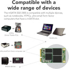 Transcend 512GB mSATA SSD with Dram Cache, Up to 560MB/s, Mini SATA III 6G/s Internal Solid State Drive for Ultrabook, Desktop, Tablet, PC, GPS, Server, 3D TLC NAND Flash, LDPC Error Correction, ECC