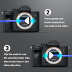 Updated Camera Lens and Sensor Cleaning Kit for Full Frame DSLR - 10x Swabs, Cleaner, and Essentials for Canon, Nikon, Sony