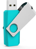 Aiibe 32GB USB Flash Drive 10 Pack 32 GB Flash Drives USB 2.0 Memory Stick Thumb Drive Zip Drive USB Drive 32GB (5 Mixed Colors: Black Red Cyan Green Purple)