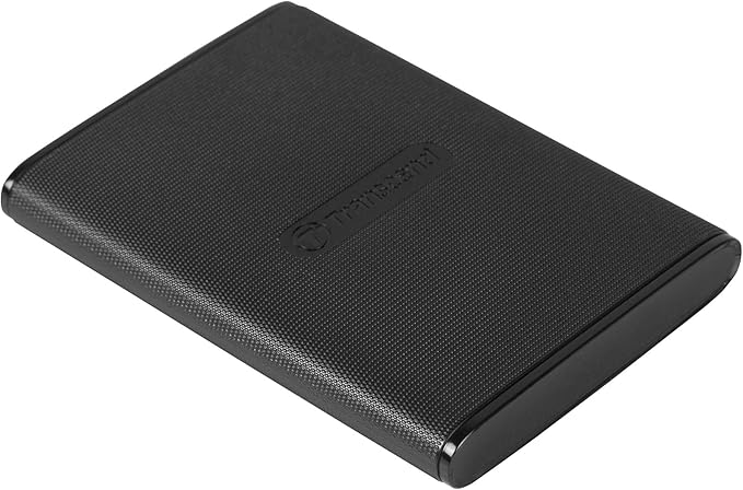 Transcend 250GB External SSD for iPhone/iPad/Mac/Windows/Android, PC/Laptop/Tablet/TV/Game Console, Portable Solid State Drive with One Touch Back up, One-Time Password Unlock, Type-A&Type-C Cables