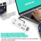 Remote Control for Fujifilm Camera,USB-C Rechargeable Wireless Shutter Release with OLED Screen for Fujifilm Fuji X100VI,X-T5,X-T4,X-T3,X-T50,X-T30II, X-T30,X-S20,X-S10,X-H2S,X-H2,X-E5 (White)