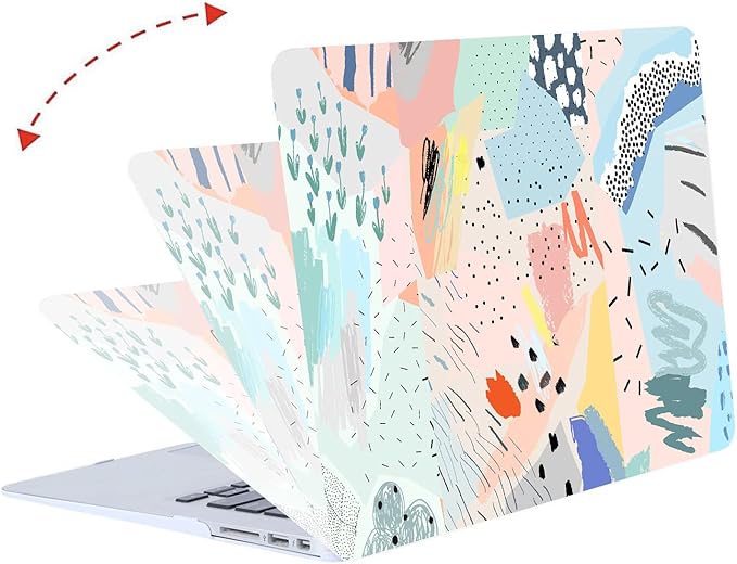 LanBaiLan Compatible for MacBook Pro 13 inch with Touch Bar 2022 2020 2019 2018 2017 2016 M1 M2 Chip A2338 A2289 A2251 A2159 A1989 A1706 A1708, Laptop Hardshell Case & Keyboard Cover, Graffiti