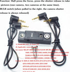 for Fuji/Canon Camera Cable Universal Iron cage Handle Shutter Release Accessory Shutter Cord RC101-E3/2.5mm Remote Control xt2 xt3 xt4 xt5 gfx50/50r/50s/100/100s can80d 90d r8 r10 650d 800d