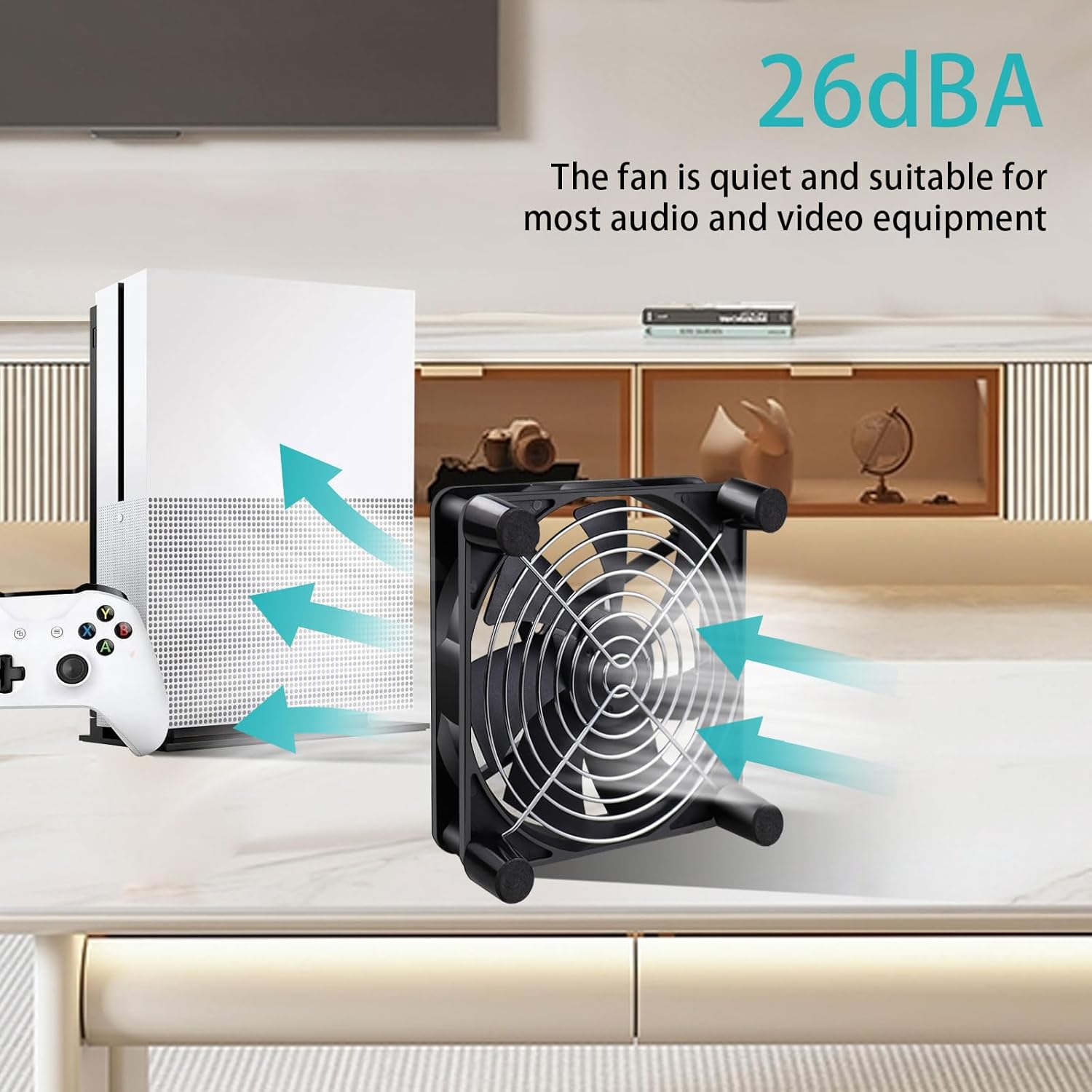 Wathai 140mm x 25mm USB Cooliing Fan 5V with Speed Control for Computer Case Receiver DVR PlayStation Xbox PS4 Router Cabinet Cooling