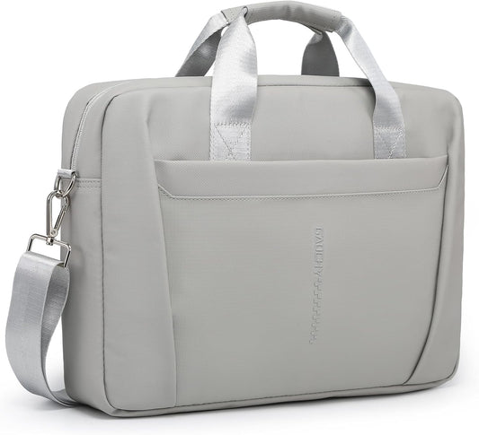13-14 Inch Laptop Shoulder Bag Business Briefcase Water Resistant Computer Messenger Bags Compatible with MacBook Pro 14, MacBook Air 13 M4, HP, Dell, ASUS Notebook, Grey