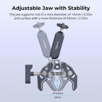 SMALLRIG Camera Mount Clamp 2-Pack, Ballhead Magic Arm with Adapter for GoPro, Camera Monitor Mount, Super Clamp for DSLR/Stabilizer - 5529