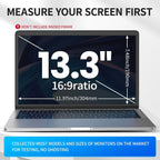 Laptop Privacy Screen 13.3 inch, 9H Hanging Privacy Screen for Laptop for 16:9, Acrylic HD Eye Protection Anti Glare Blue Light Laptop Screen Privacy Filter
