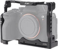 A7R V Cage, Hersmay Aluminium Full Camera Cage for Sony A7R V Mirrorless Camera Cage Support Accessories Kit Vlog Video Shooting Filmmaking Rig Stabilizer with 1/4" and 3/8" Arri Locating Hole