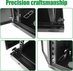 18U Server Cabinet Wall Mount Rack Enclosure with Caster Wheels 2 Server Fans Locking Grid Gate Removable Side Panels 19" Network Cabinet 15-18.5" Installation Depth Heavy-Duty Frame (37INCH, 18U)