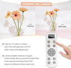 Remote Control for Nikon Camera,USB-C Rechargeable Wireless Shutter Release with OLED Screen – Video, Zoom & Focus Control for Nikon A1000, B600, P1000, P950, Z6III, Z30, Z50II, Zfc, Z5 (White)