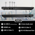 Lenovo ThinkPad T16 Gen 3 Business Laptop 16” FHD+ Display, Intel Ultra 5-125U (Beats i7-1355U), 64GB DDR5 RAM, 1TB SSD, 5MB Webcam, WiFi 6E + BT, RJ-45, HDMI, Win 11 Pro, 3 Yr Wty, AI Copilot, Black