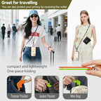 Clip and Go Strap for Phone with Wallet Metal Gun Chain Crossbody Phone Lanyard for Women Adjustable Detachable Wristlet Charm Small Purse Leather Card Holder Zipper with iPhone Stand 2 Patches Black