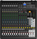 Audio Mixer Bluetooth G-MARK Professional Mixer Usb Interface Sound Board Console System 16 Channel Digital MP3 Computer Input 48V Phantom Power Stereo DJ 24-Bit SPX Effects Mixing Console