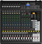 Audio Mixer Bluetooth G-MARK Professional Mixer Usb Interface Sound Board Console System 16 Channel Digital MP3 Computer Input 48V Phantom Power Stereo DJ 24-Bit SPX Effects Mixing Console