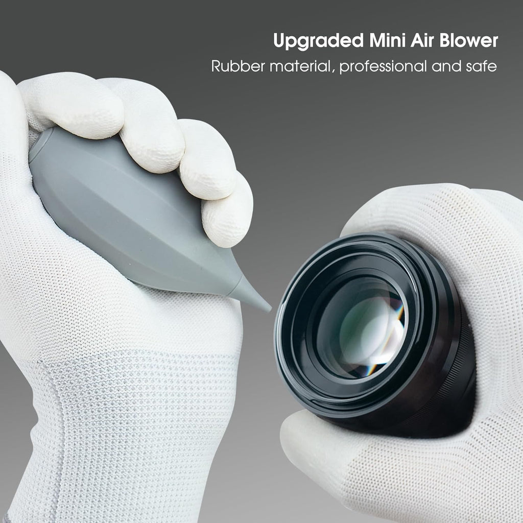 VSGO 4-in-1 Camera Cleaning Kit for Canon, Nikon, Sony DSLR Cameras, Air Blower, Lens Brush Pen, Microfiber Cloths (VS-A13E)