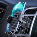 [2025 NEW] Car Phone Holder for Horizontal/Vertical Vent [Upgraded Metal Hook Clip] [Wider Clamp & Fit Thicker Case]Universal Cellphone Stand Car Mount Cradle for iPhone 16 Pro Max 15 14 13 SE Android