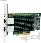 PCIE X8 Interface to 2X 10Gbps RJ45 Ports Network Adapter, Intel X540-AT2 Ethernet Controller, 2X 10GbE RJ45 Interface PCIE NIC Card, PCI Express 10GbE Converged Network Adapter (X540T2)