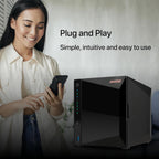 Asustor Drivestor 4 Pro Gen2 AS3304T v2, 4 Bay NAS, 1.7GHz Quad-Core, 2.5GbE Port, 2GB RAM DDR4, Best Value for Home Media Server, Network Attached Storage(Diskless)